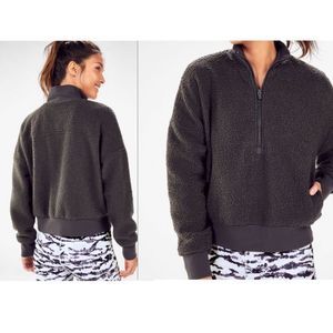 Fabletics sherpa half zip pullover
